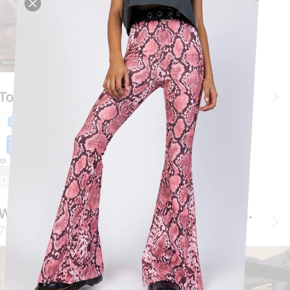 Princess Polly Hypno snakeskin pants